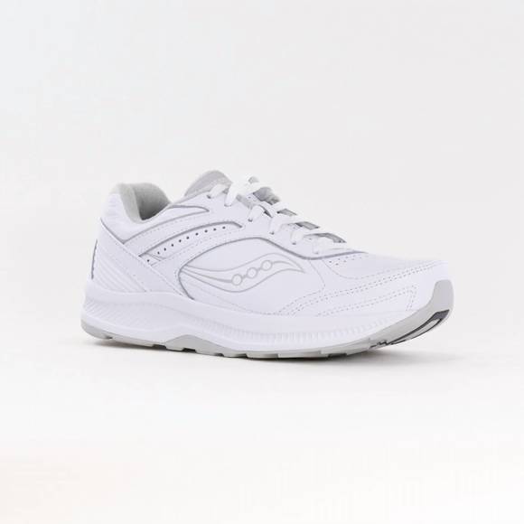 NEW SAUCONY men's echelon walker wide in white